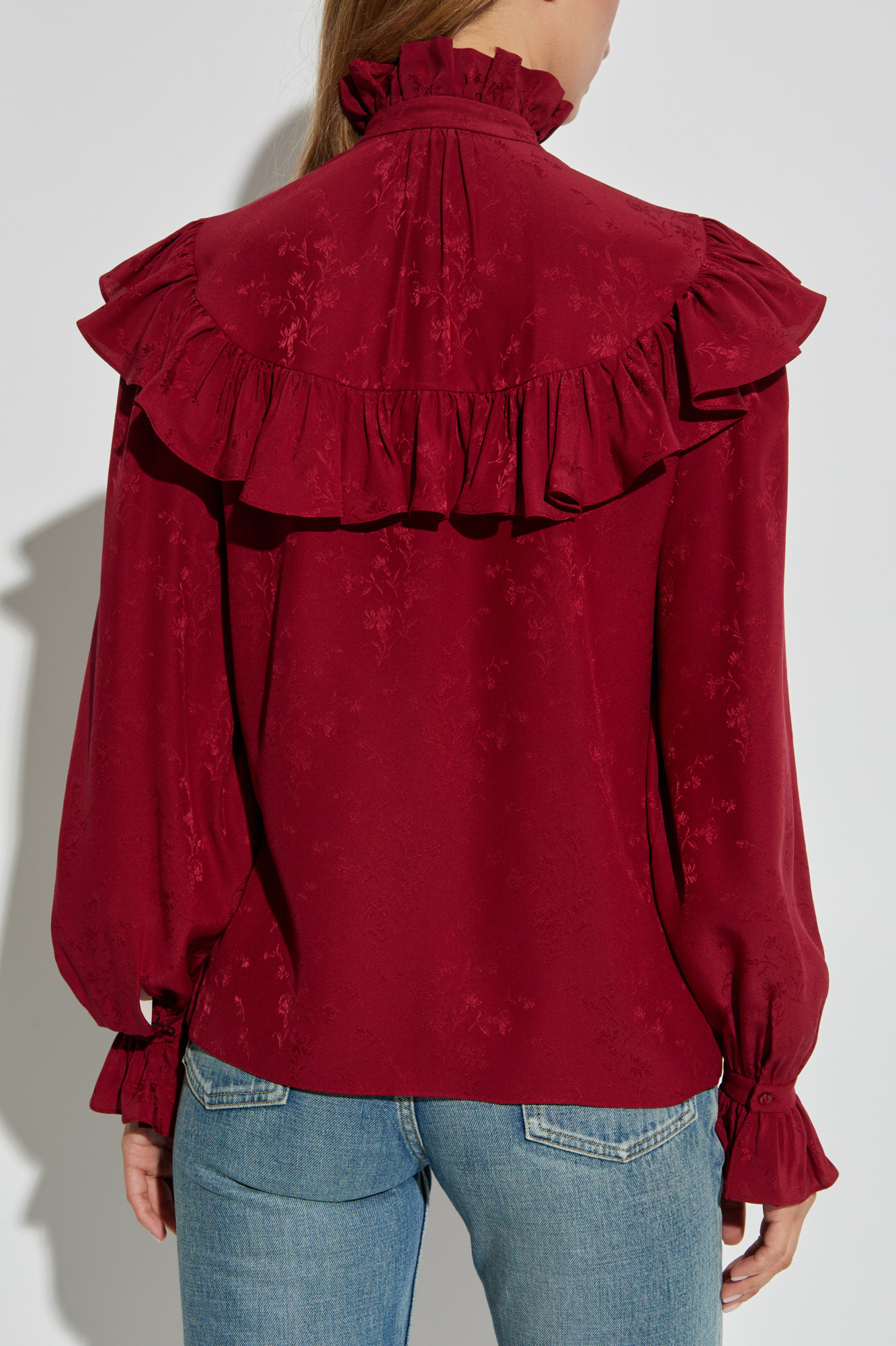 Saint Laurent Shirt with floral motif | Women's Clothing
